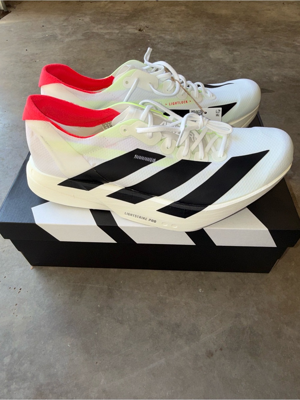 Adizero Adios Pro 4 MENS Running Sneakers White/Black JR1094